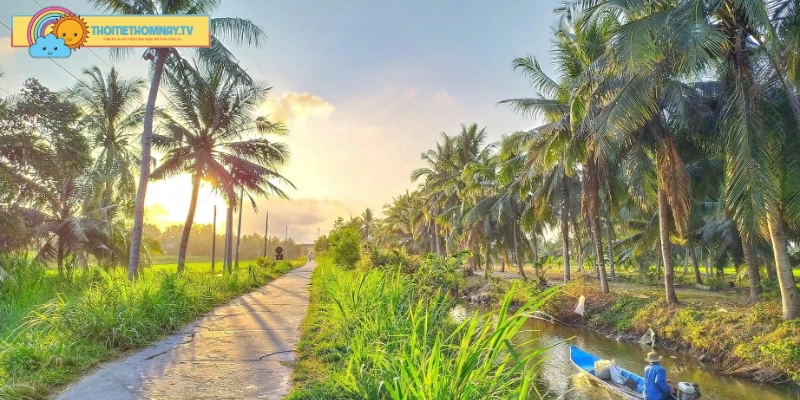 Khí hậu ẩm và gió biển đặc trưng tỉnh Bến Tre