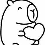 119+ tranh tô màu capybara cute: Khám phá thế giới đáng yêu của loài chuột lang khổng lồ