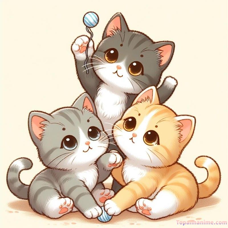 ảnh mèo chibi 2