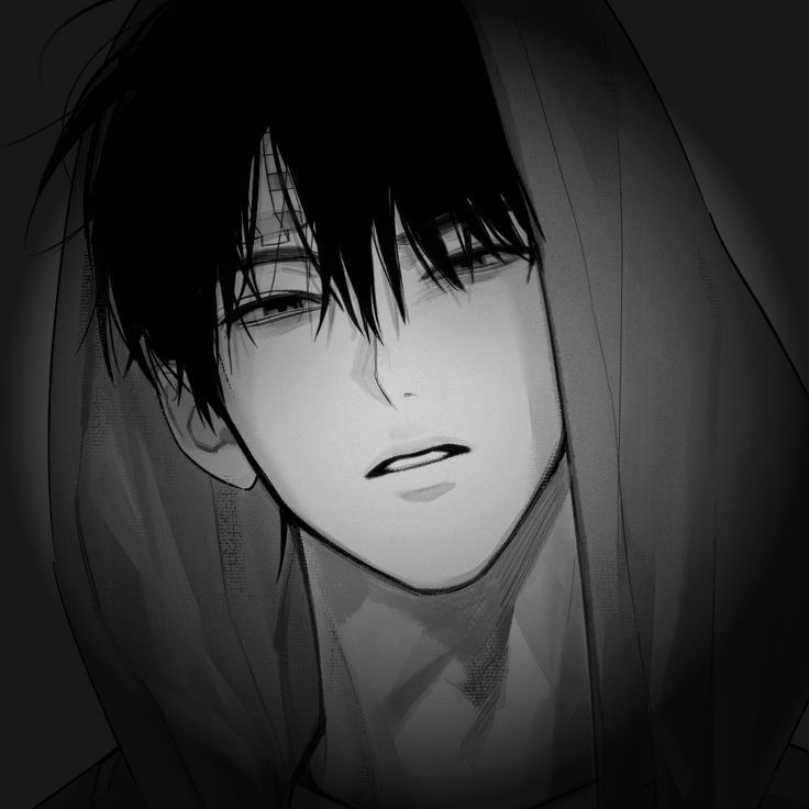 Ảnh Anime Đen Trắng 19