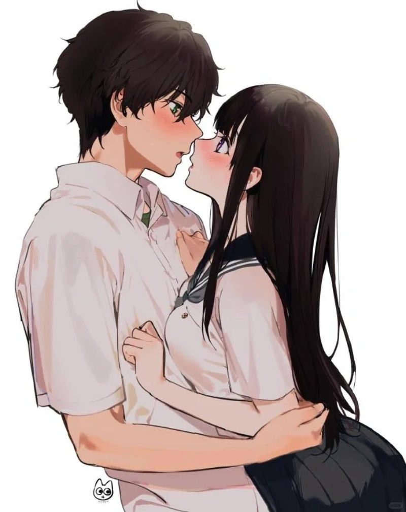 hôn nhau anime 11