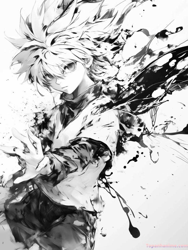 ảnh anime không màu 4