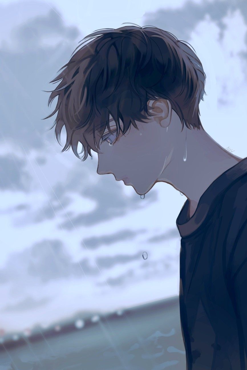 Ảnh anime trai buồn 12