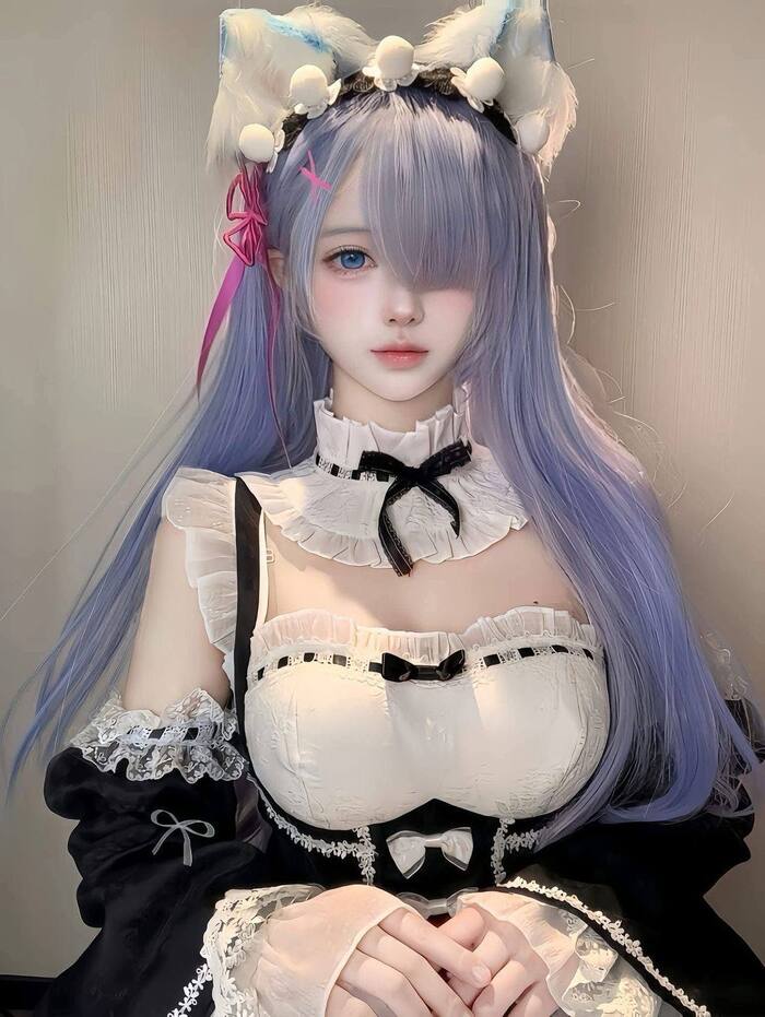 ảnh cosplay hầu gái 10