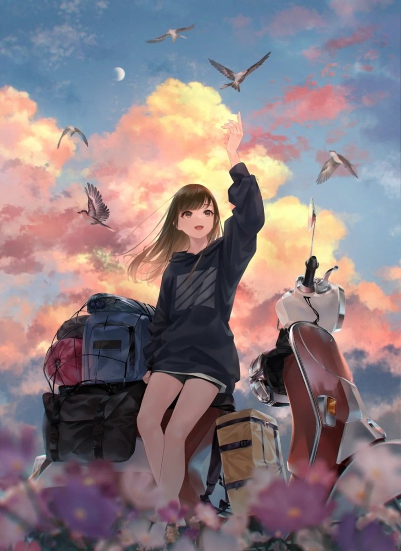 Ảnh gái anime thần thái ngọt ngào 14