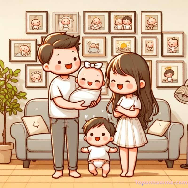 ảnh gia đình chibi 18