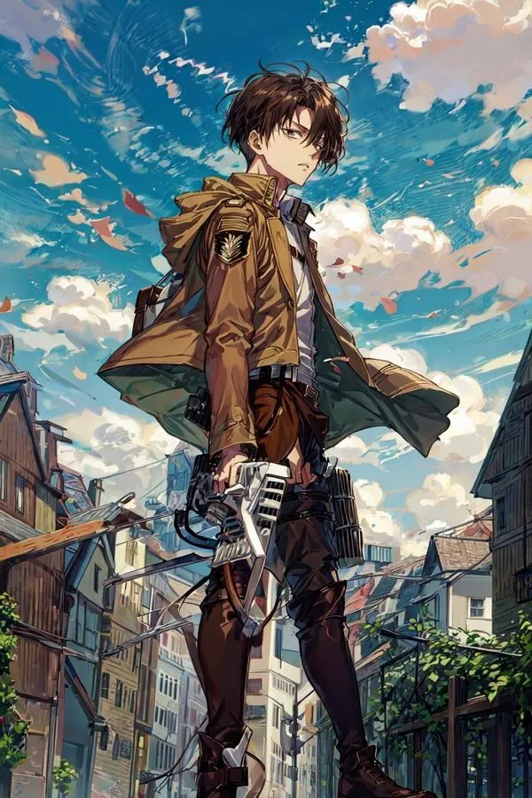 Ảnh Hình Nền Levi Ackerman ngầu 8