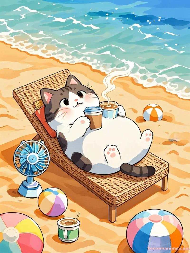 ảnh mèo anime 6