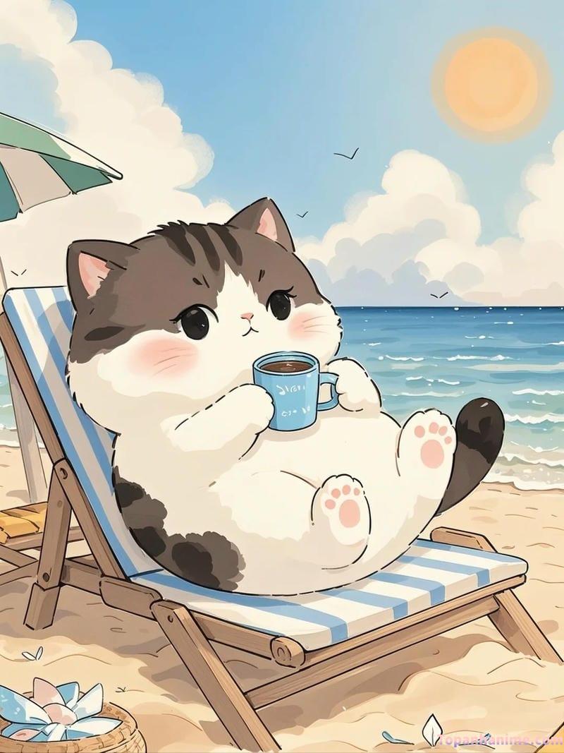 ảnh mèo anime 7