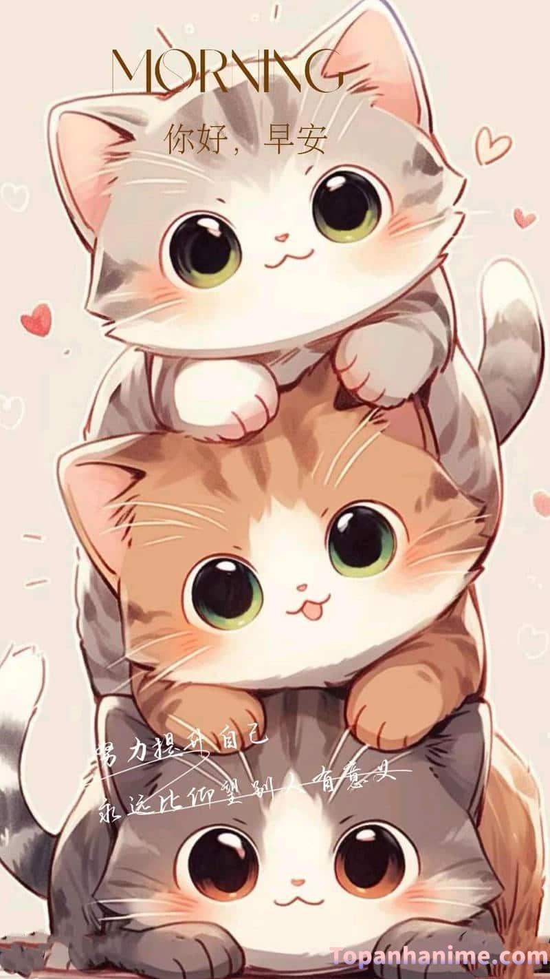 ảnh mèo chibi 6