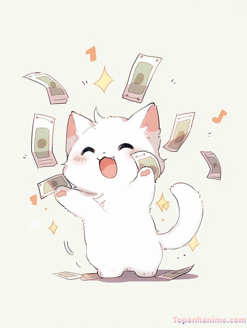 ảnh mèo chibi 12