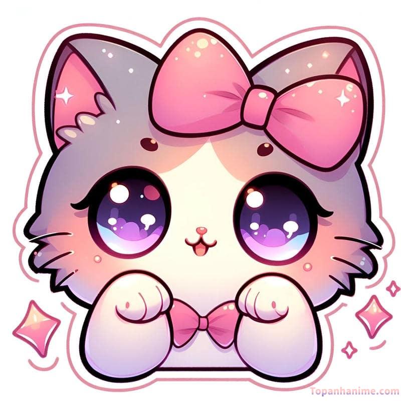 ảnh mèo chibi 16
