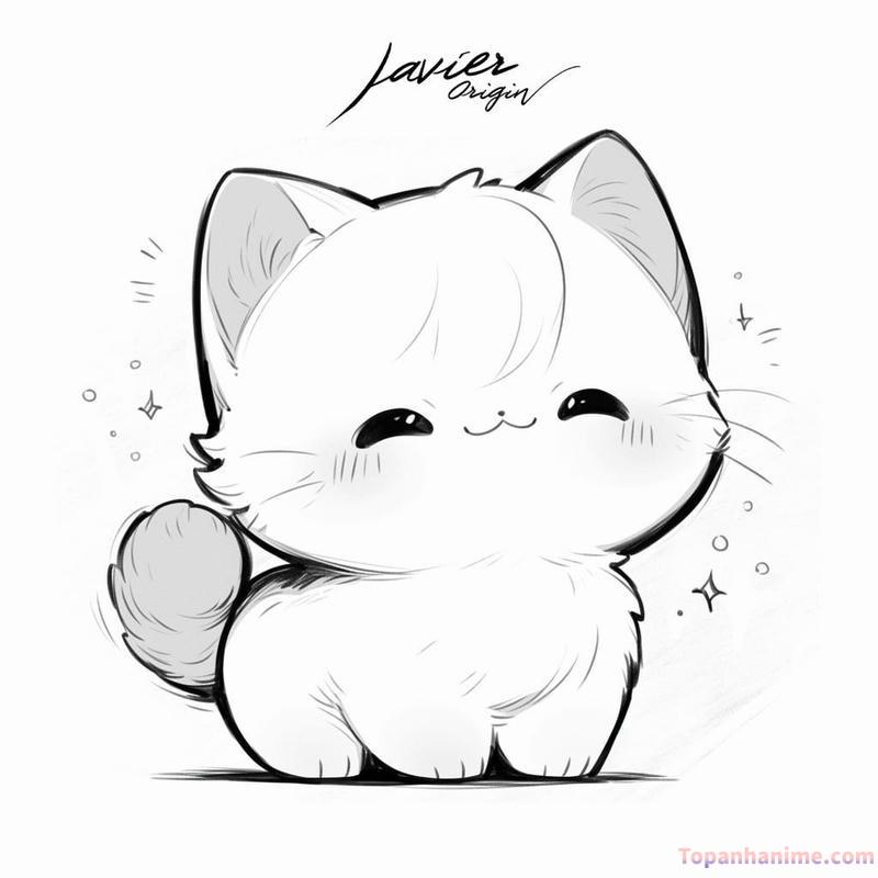 ảnh mèo chibi 17