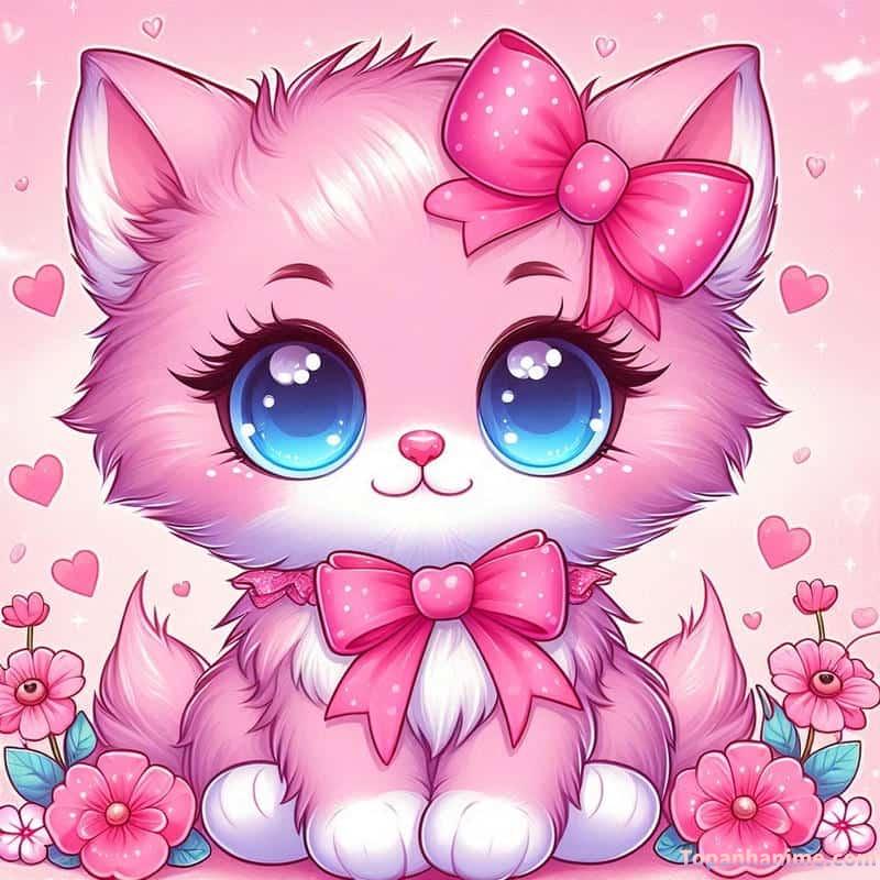 ảnh mèo chibi 21