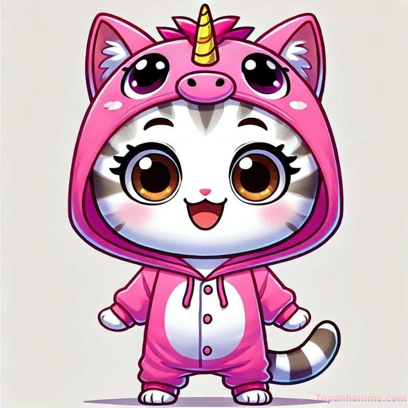 ảnh mèo chibi 29