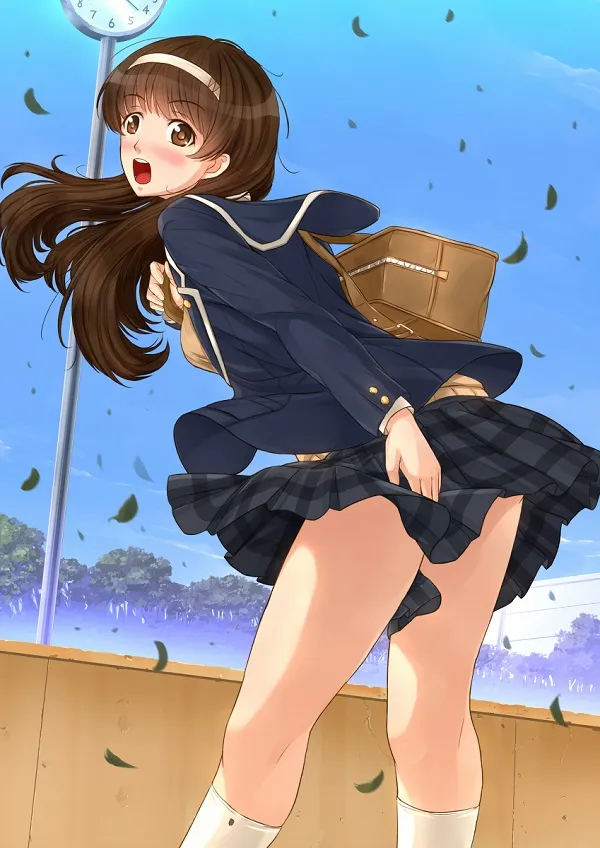 Ảnh tốc váy anime 1