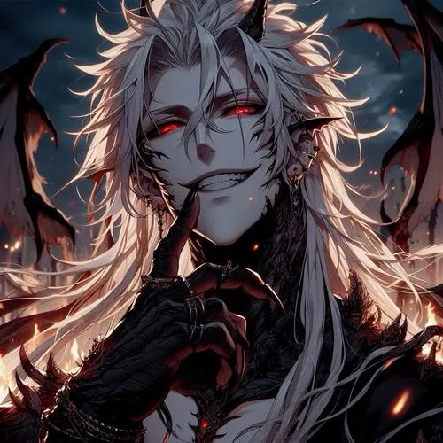 Hình Ảnh Ác Quỷ Nam Anime Ngầu 39