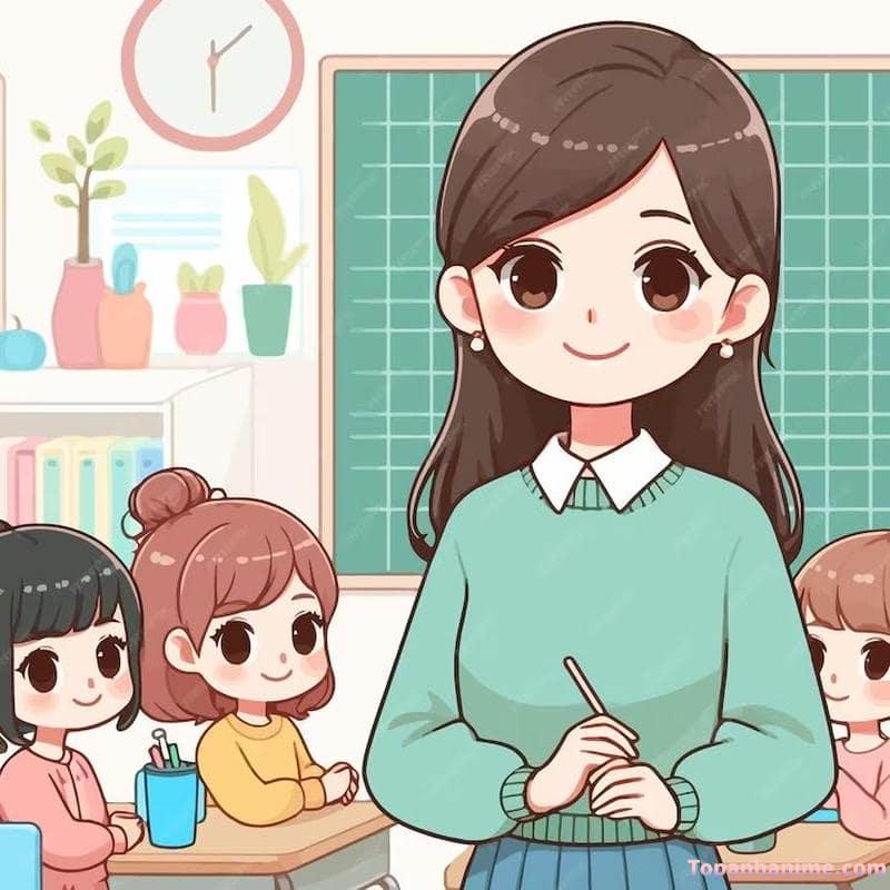 Hình ảnh cô giáo chibi 18
