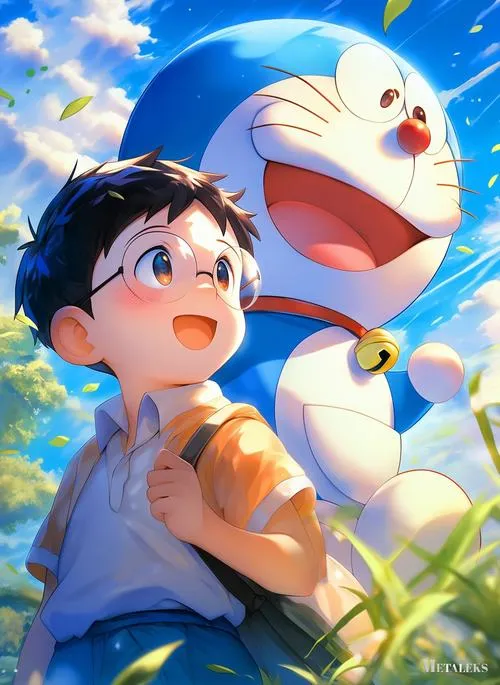 Hình Ảnh Nobita và Doremon cute 22