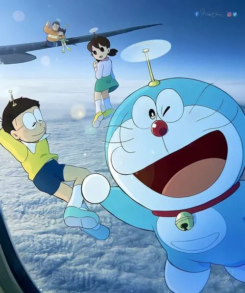 Hình Ảnh Nobita và Doremon cute 27
