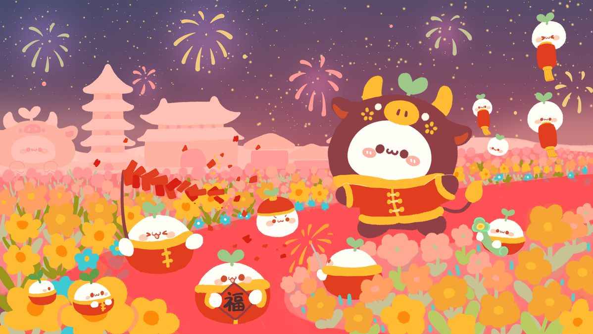 Hình Nền Tết Cute 15