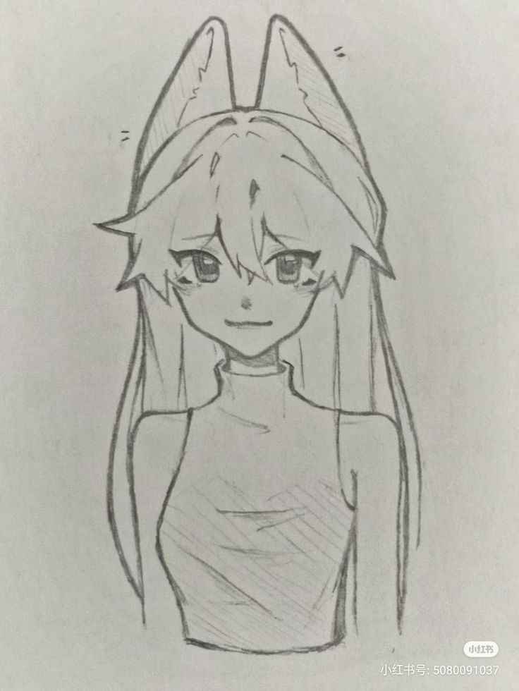 Hình Vẽ Anime Cute 1