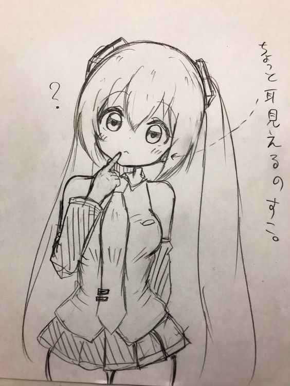 Hình Vẽ Anime Cute 5