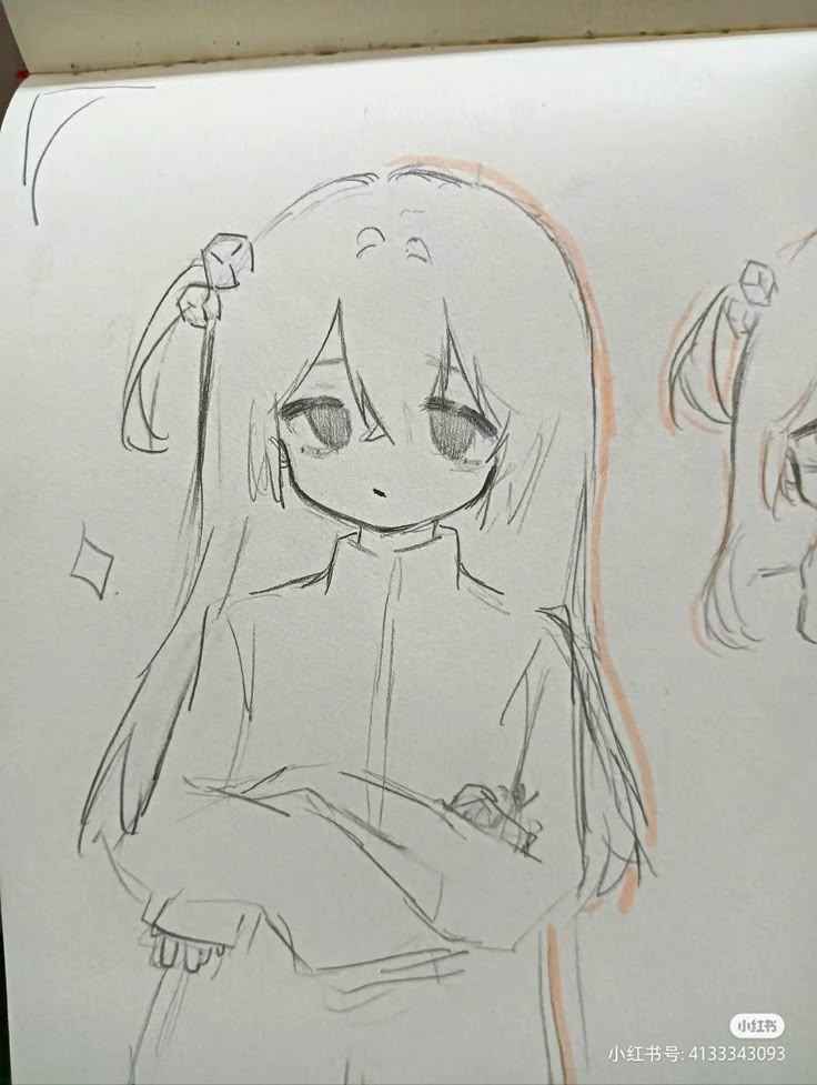Vẽ Anime Nữ Đơn Giản 7