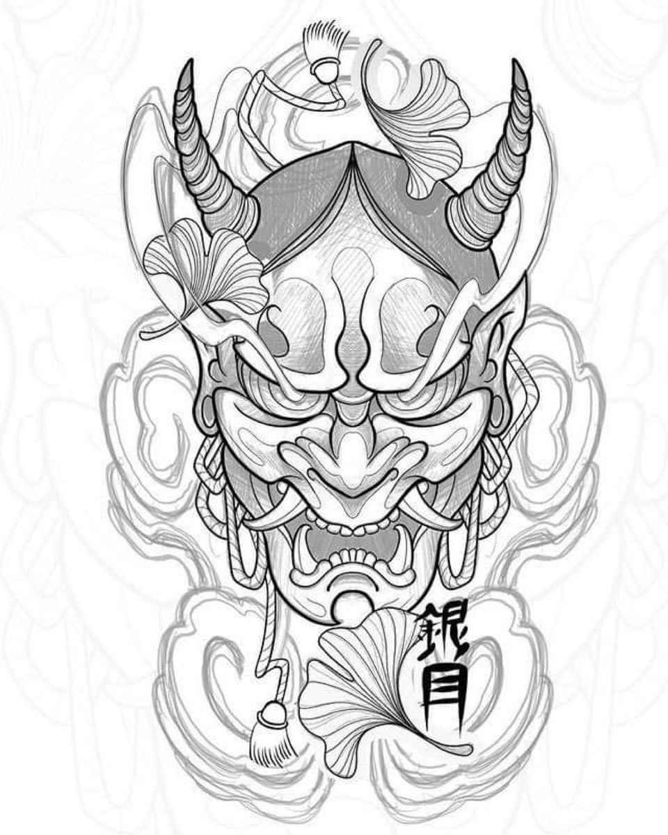 Hình Xăm Mặt Quỷ 4