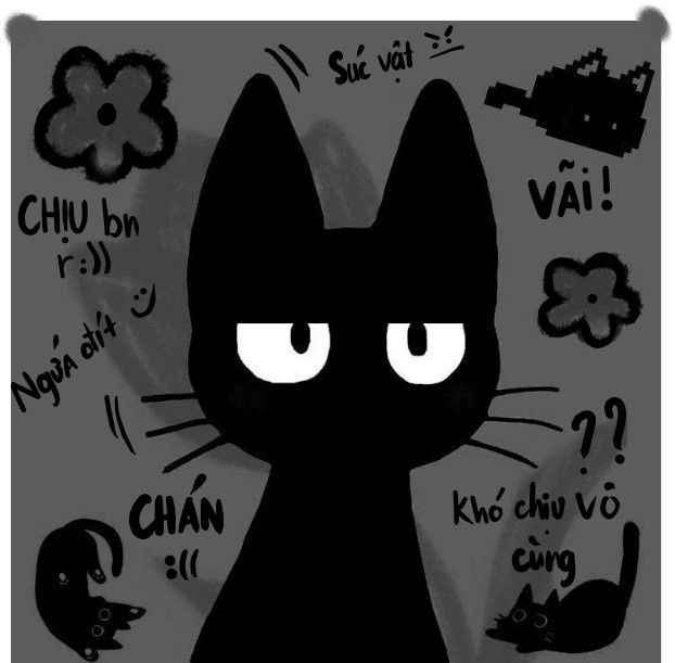 Mèo đen anime 9