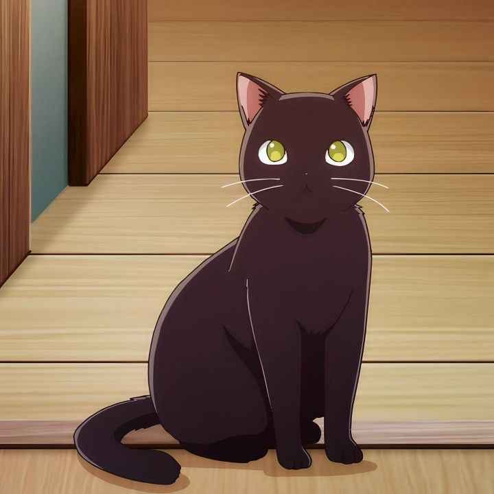 Mèo đen anime 3