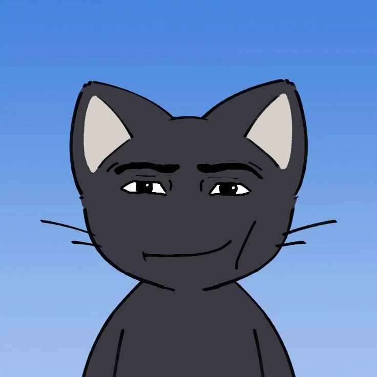 Mèo đen anime 14