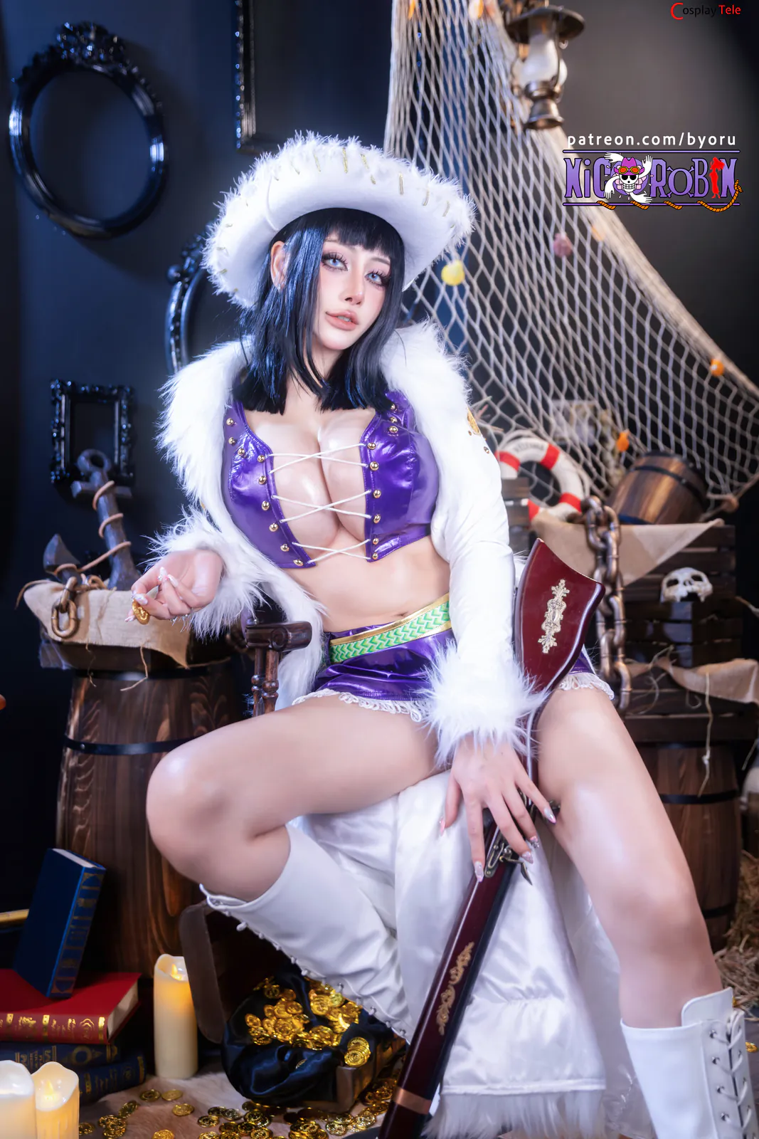Byoru cosplay Nico Robin Baroque Works 12