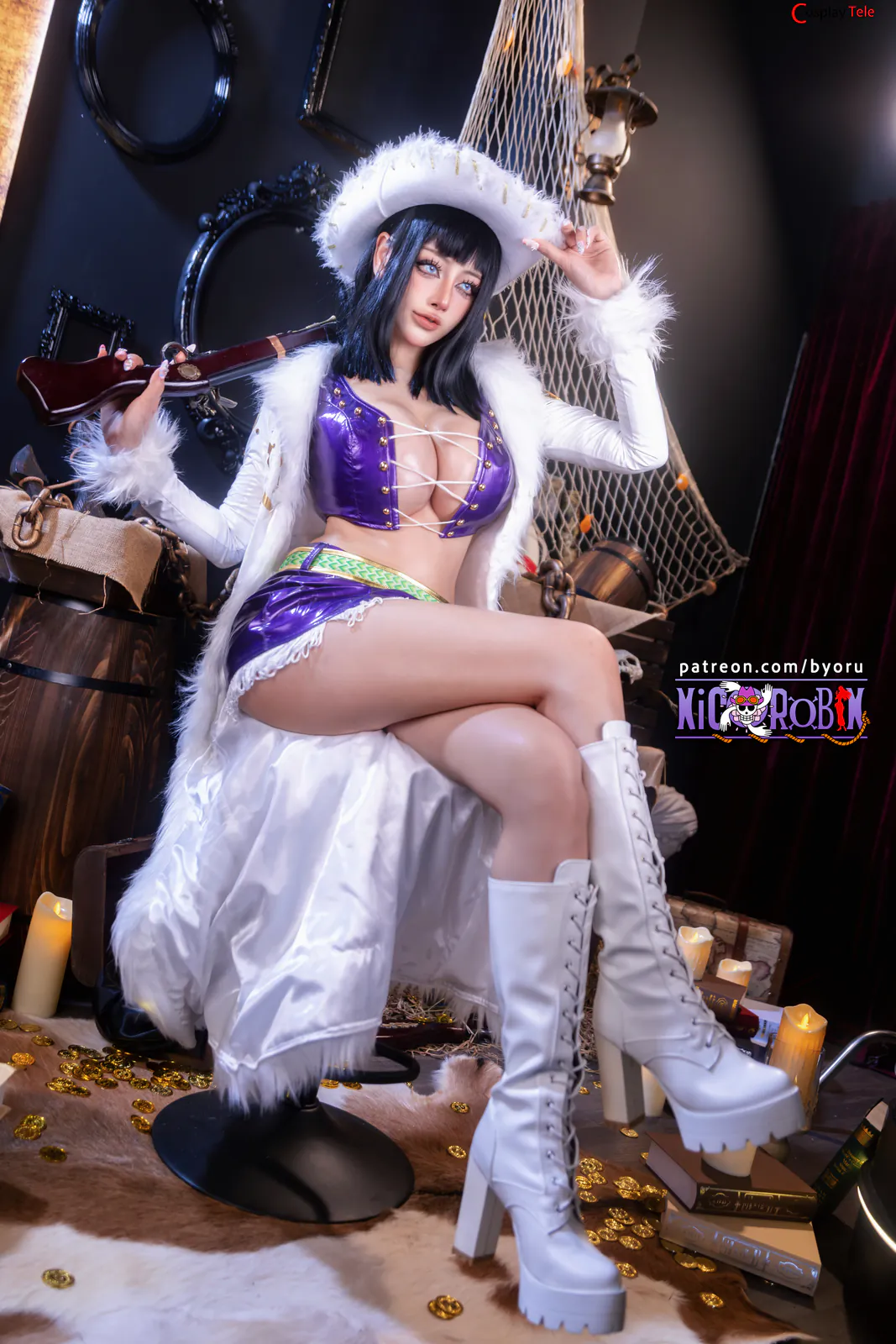 Byoru cosplay Nico Robin Baroque Works 9
