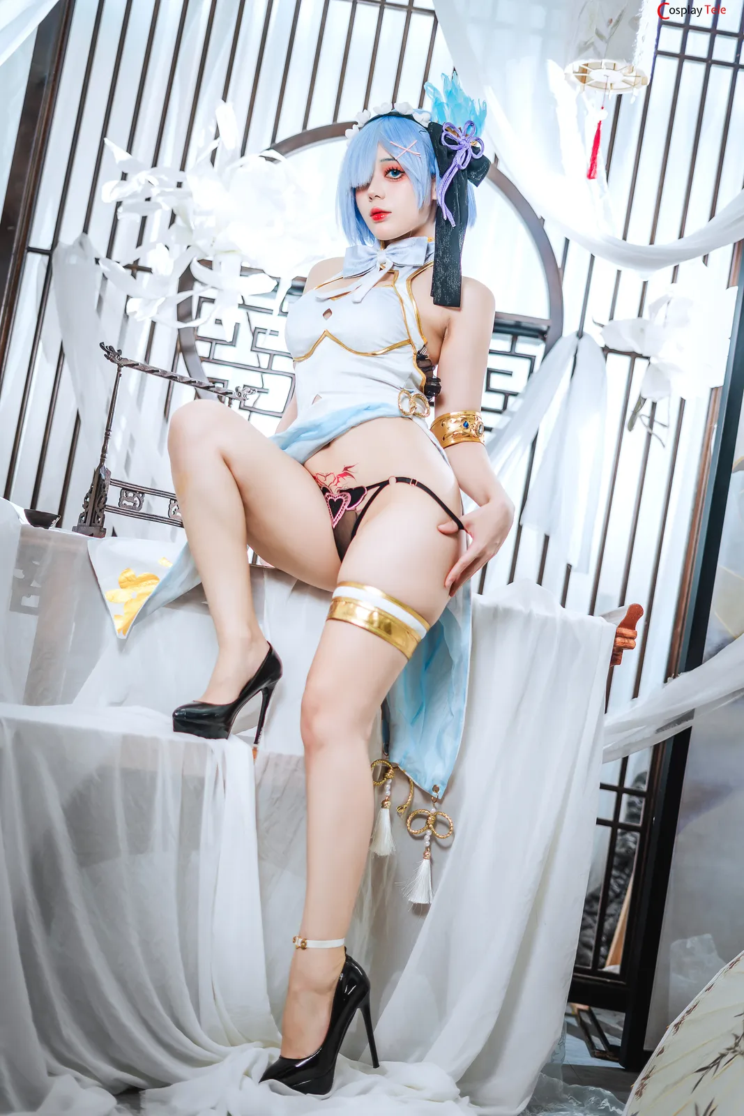Hoshilily cosplay Rem Cheongsam 22