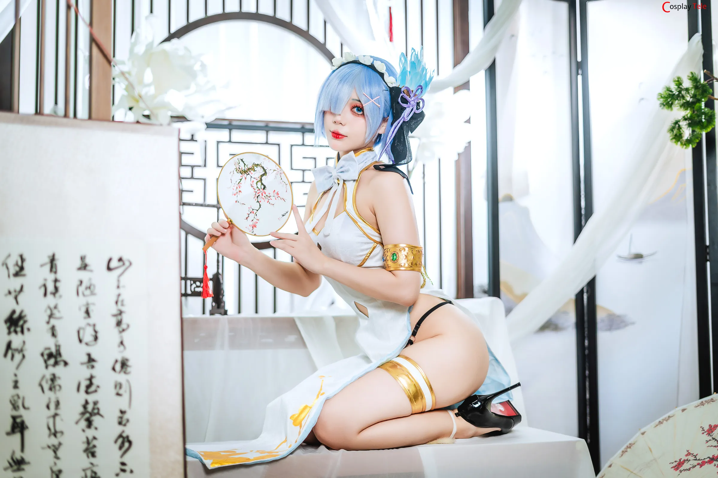 Hoshilily cosplay Rem Cheongsam 2