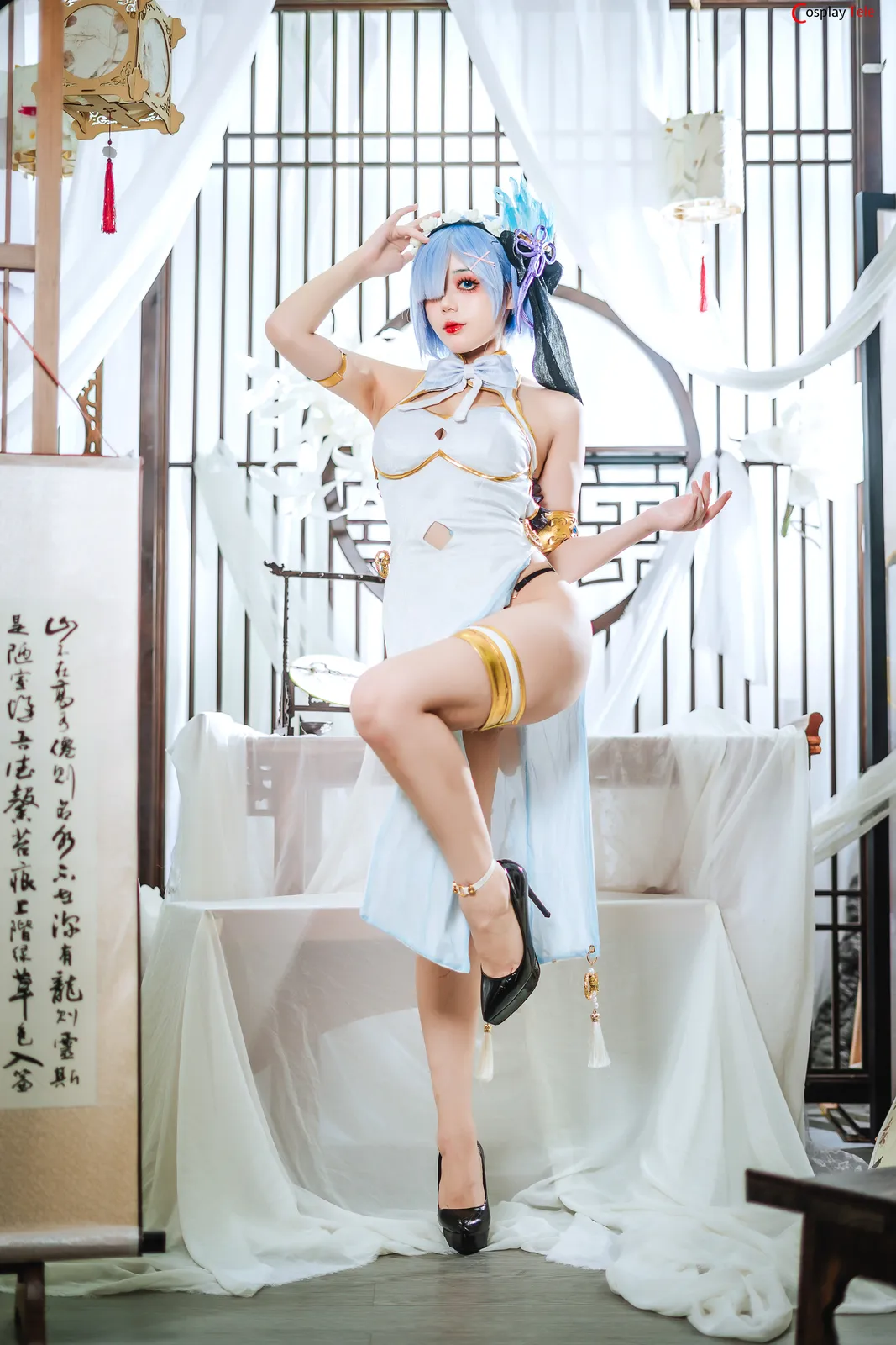 Hoshilily cosplay Rem Cheongsam 8
