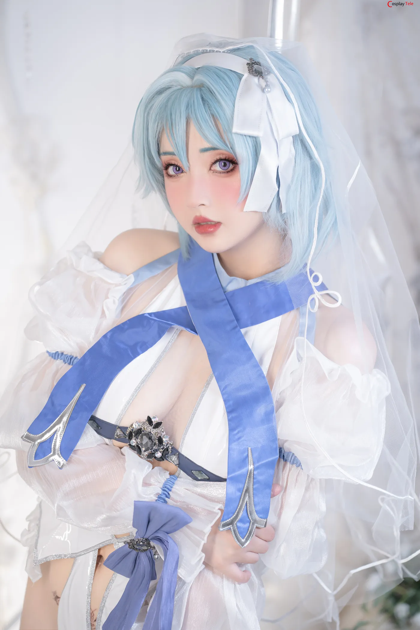 Nekokoyoshi cosplay Ganyu and Eula 24