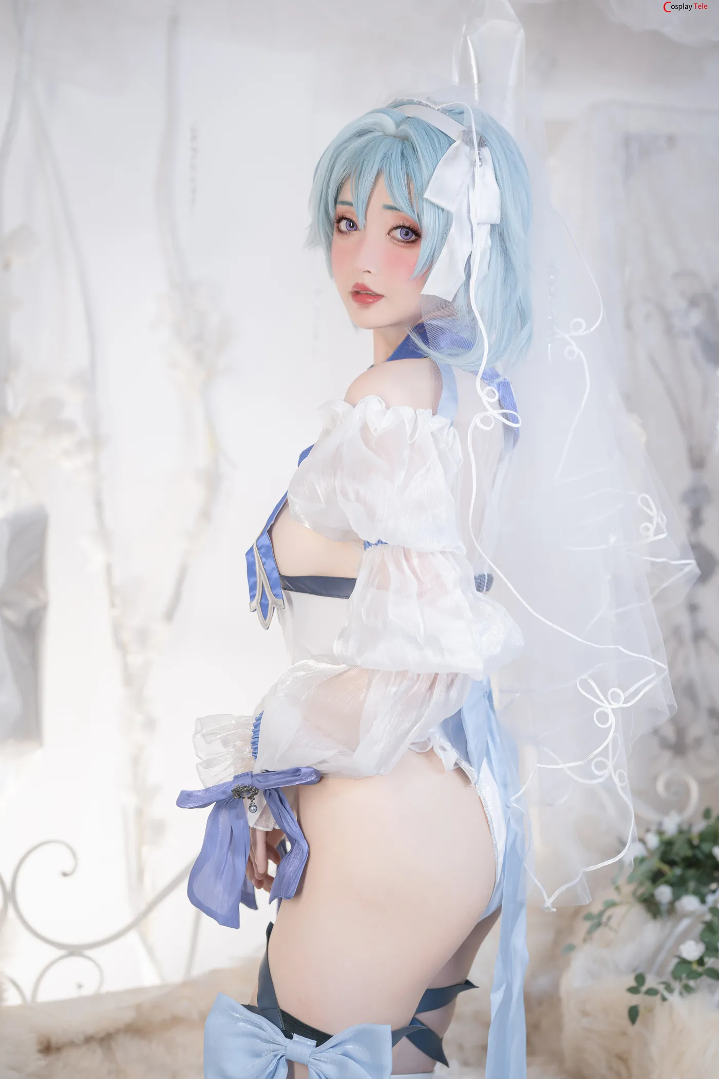 Nekokoyoshi cosplay Ganyu and Eula 8