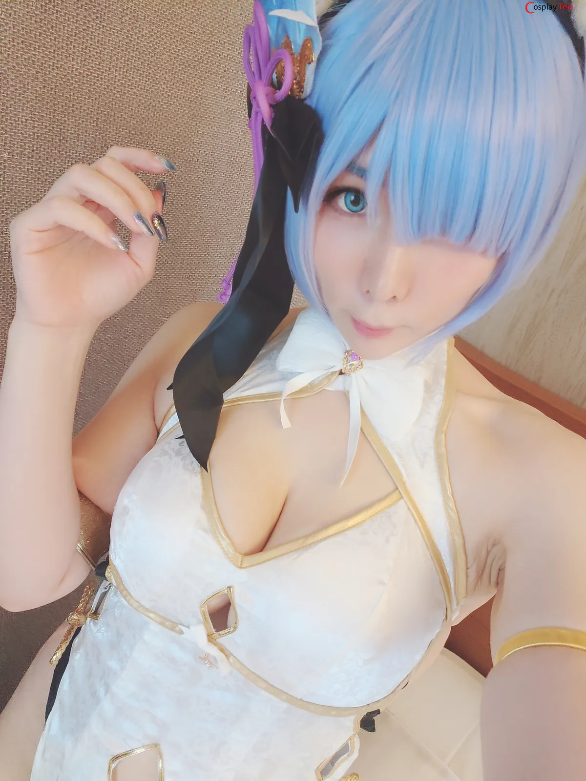 Okada Yui cosplay Rem Cheongsam 12
