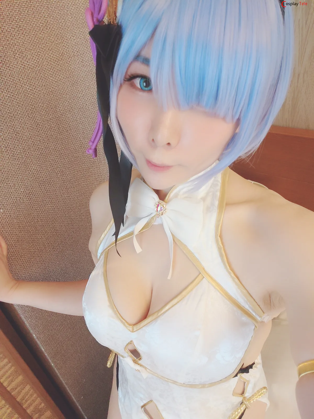 Okada Yui cosplay Rem Cheongsam 14