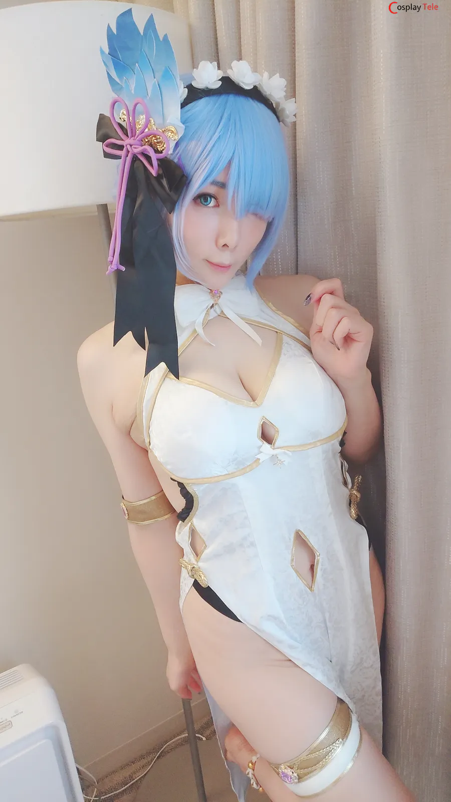 Okada Yui cosplay Rem Cheongsam 18
