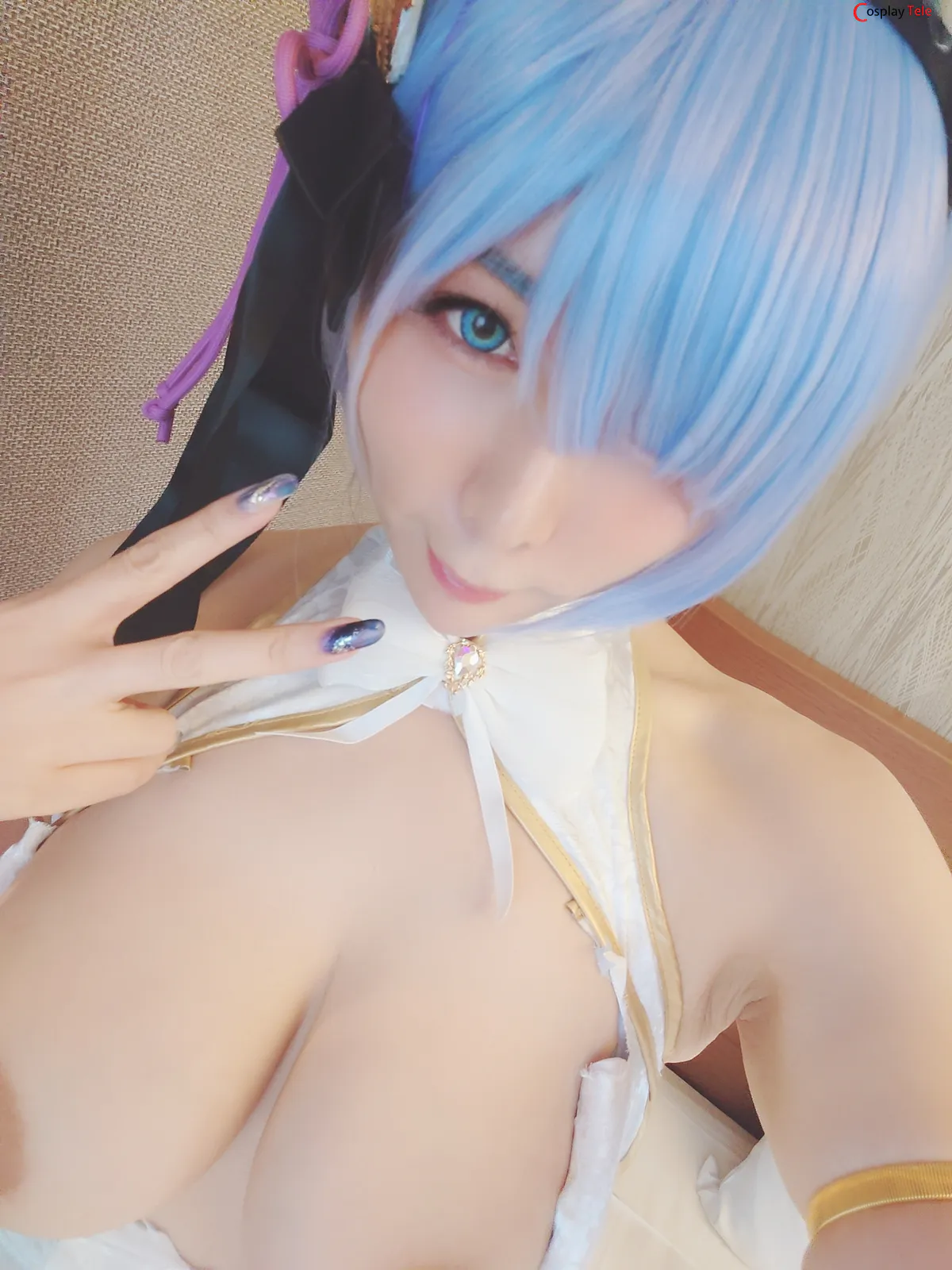 Okada Yui cosplay Rem Cheongsam 91