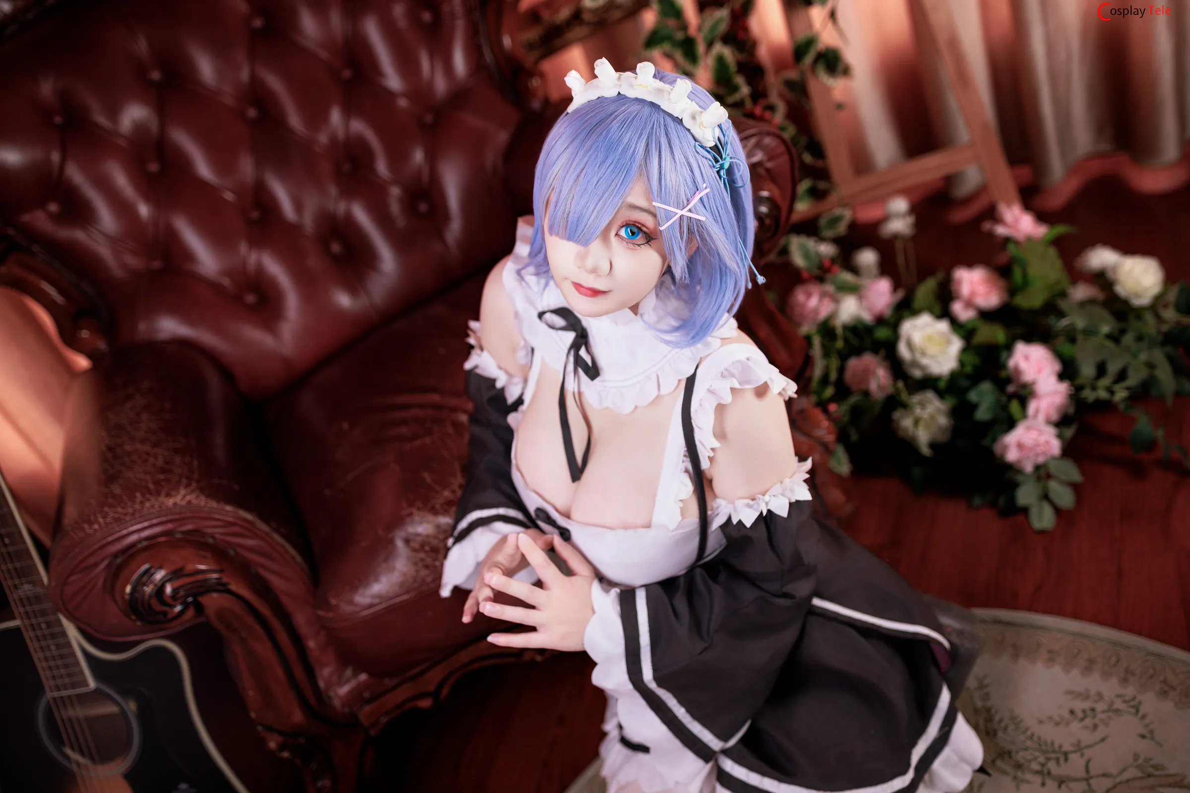 axuexue yuki cosplay Rem Cheongsam 11