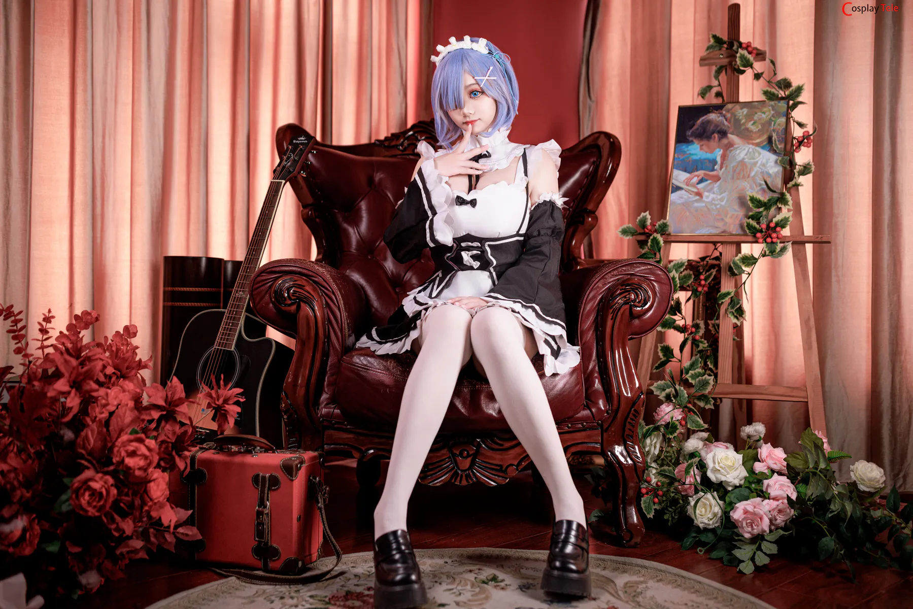 axuexue yuki cosplay Rem Cheongsam 2