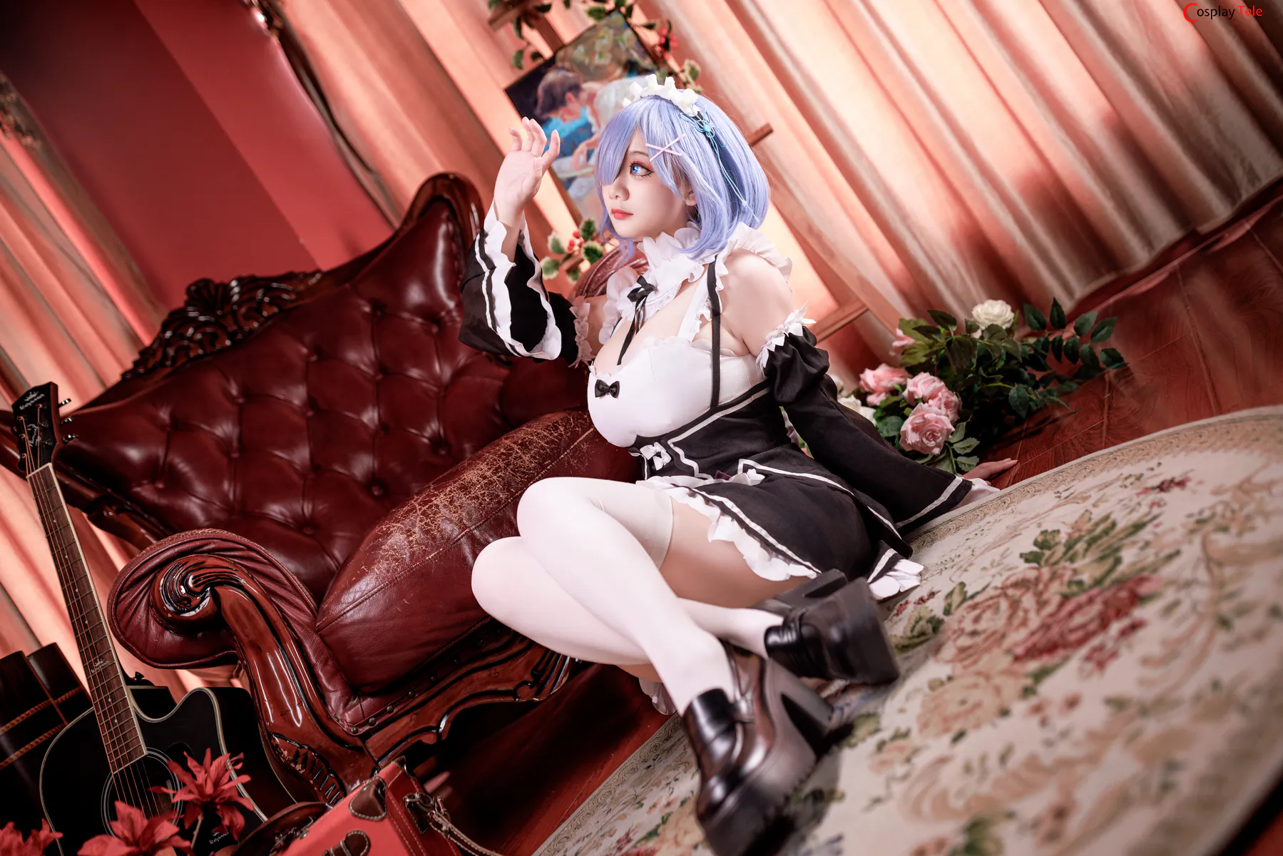 axuexue yuki cosplay Rem Cheongsam 7