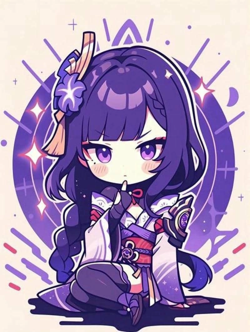 Hình ảnh chibi Raiden Shogun 7