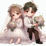 119+ Bộ Hình Cô Dâu Chú Rể Chibi Đáng Yêu, Ngọt Ngào Nhất