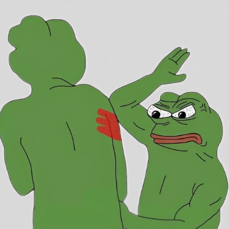 Ếch xanh meme 4