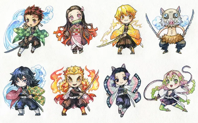 thanh gươm diệt quỷ chibi 25